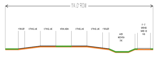 Blake Manor Proposed Cross Section